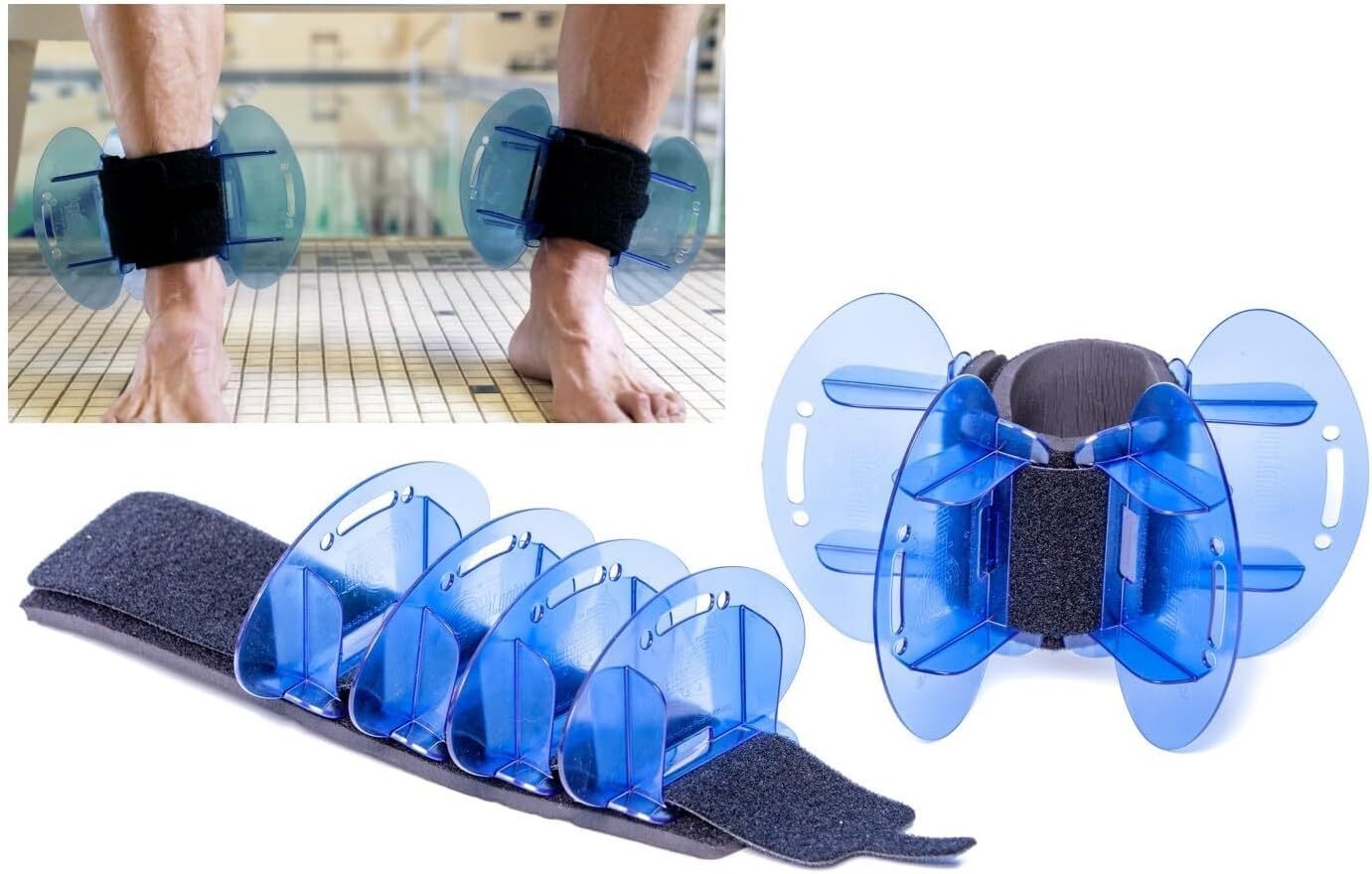 High Resistance Hybrid Aquatic Exercise Fin Set