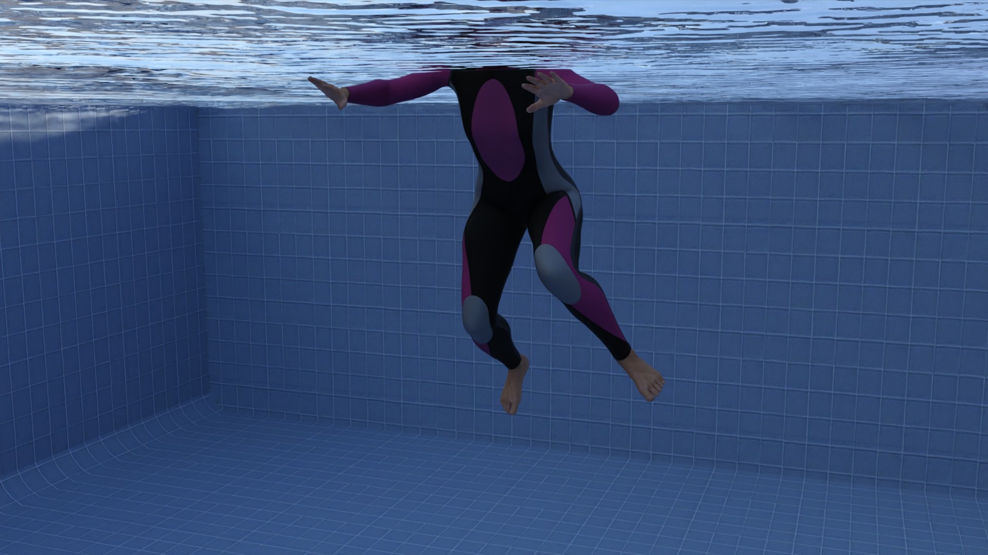 Treading water top exercise